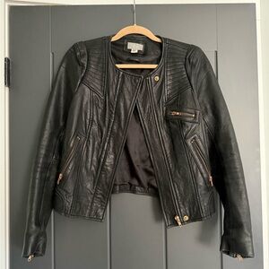 Chic Hoss 100% Lambskin Leather Moto Jacket